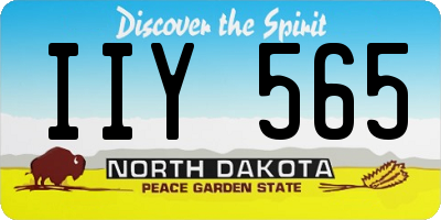 ND license plate IIY565