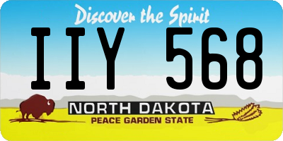 ND license plate IIY568