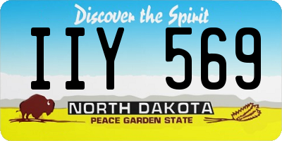 ND license plate IIY569
