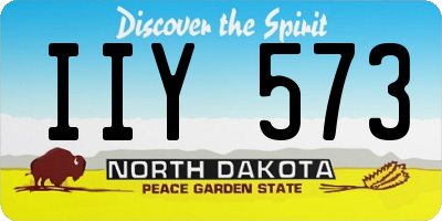 ND license plate IIY573