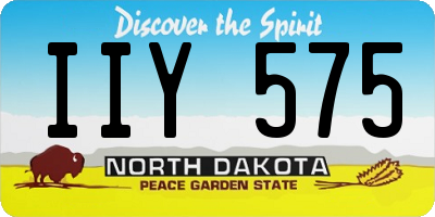 ND license plate IIY575