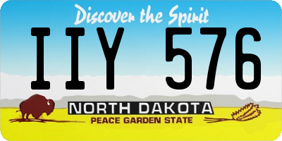 ND license plate IIY576