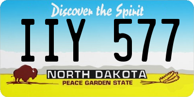 ND license plate IIY577