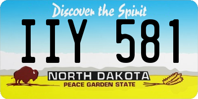 ND license plate IIY581