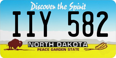 ND license plate IIY582