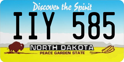 ND license plate IIY585