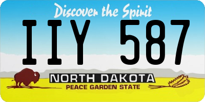 ND license plate IIY587