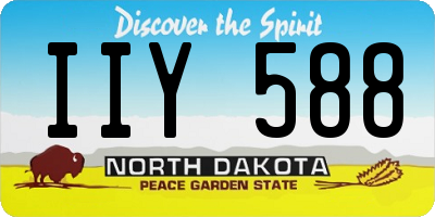 ND license plate IIY588