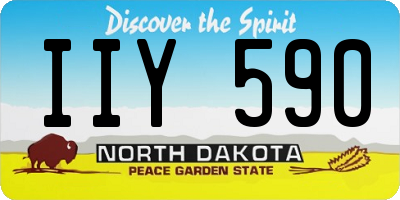 ND license plate IIY590