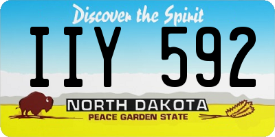 ND license plate IIY592