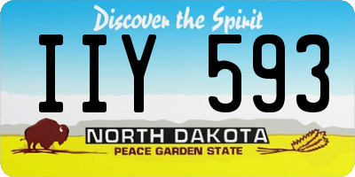ND license plate IIY593