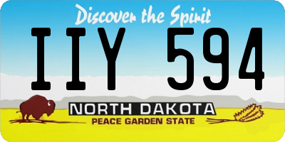 ND license plate IIY594