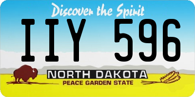 ND license plate IIY596