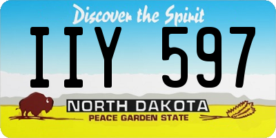 ND license plate IIY597