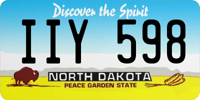 ND license plate IIY598