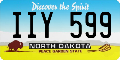 ND license plate IIY599