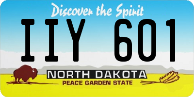 ND license plate IIY601