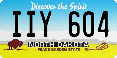 ND license plate IIY604