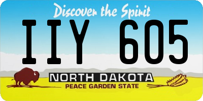 ND license plate IIY605