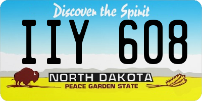 ND license plate IIY608