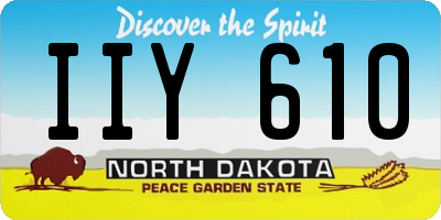 ND license plate IIY610