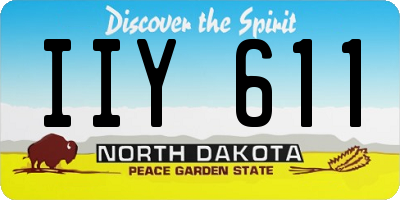 ND license plate IIY611