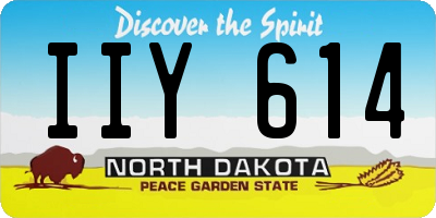 ND license plate IIY614