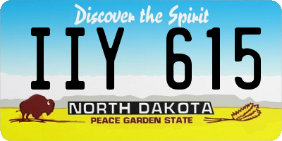 ND license plate IIY615