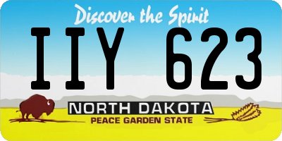 ND license plate IIY623