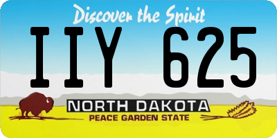 ND license plate IIY625