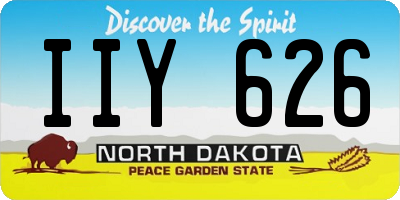 ND license plate IIY626