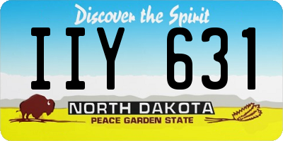 ND license plate IIY631