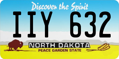 ND license plate IIY632