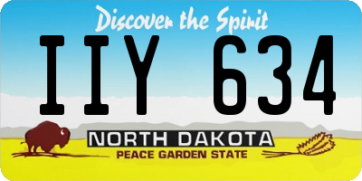 ND license plate IIY634