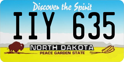 ND license plate IIY635