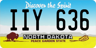 ND license plate IIY636
