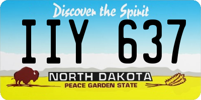 ND license plate IIY637
