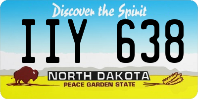 ND license plate IIY638