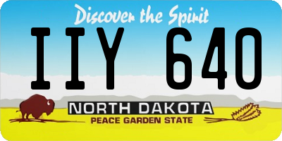 ND license plate IIY640