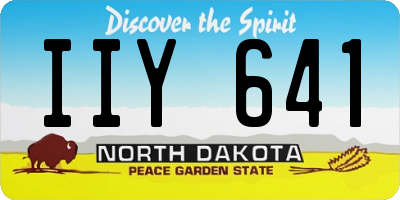 ND license plate IIY641