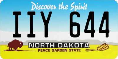 ND license plate IIY644