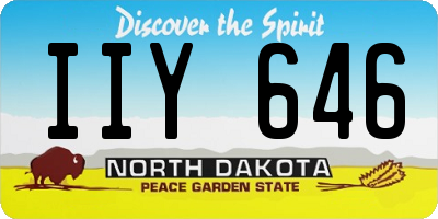 ND license plate IIY646