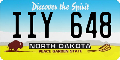 ND license plate IIY648