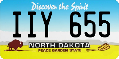 ND license plate IIY655