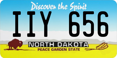 ND license plate IIY656