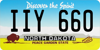 ND license plate IIY660