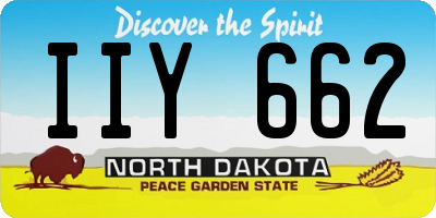ND license plate IIY662