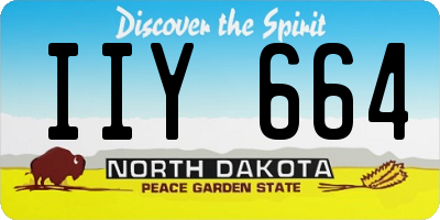 ND license plate IIY664