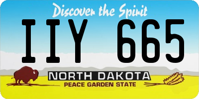 ND license plate IIY665