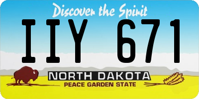 ND license plate IIY671